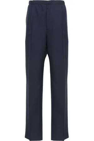 Fendi Virgin-wool straight-leg trousers