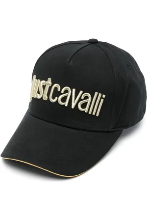 Roberto Cavalli Logo-embroidered cotton cap