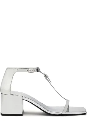 Courrèges Double Buckle leather sandals