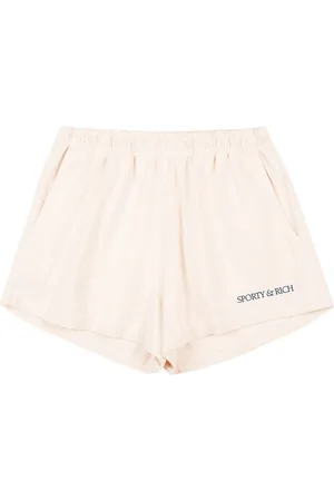 Sporty & Rich H&W Club cotton mini shorts
