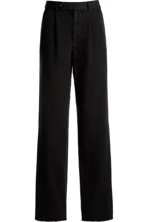 Bally High-waist belted cotton trousers