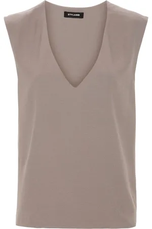 Styland Sleeveless crepe blouse