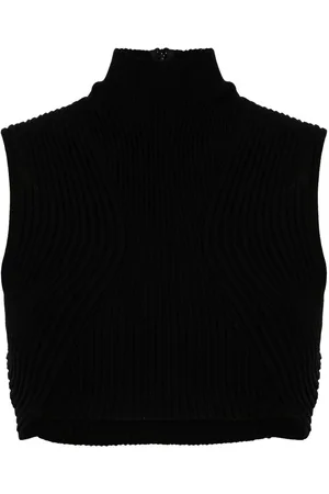 Chloé Ribbed-knit wool crop top