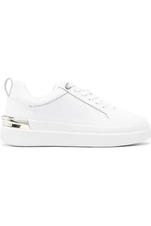 Tommy Hilfiger Embossed-logo leather sneakers