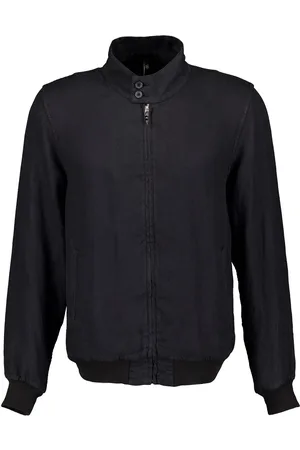 120% Lino Zip-up linen bomber jacket