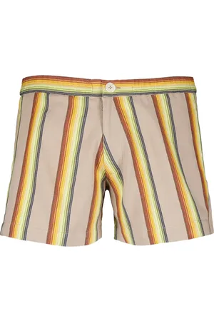 Marrakshi Life Striped cotton shorts