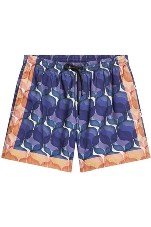DRIES VAN NOTEN Geometric-print swim shorts