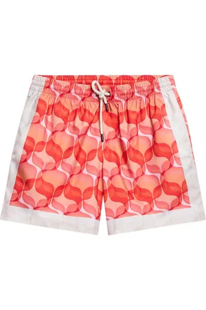 DRIES VAN NOTEN Geometric-print swim shorts