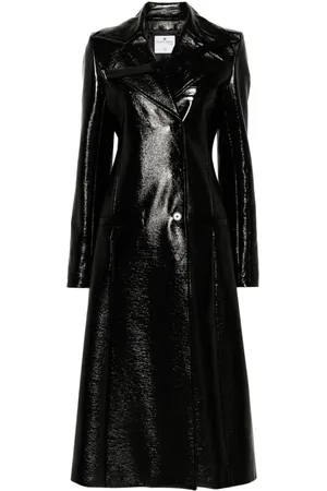 Courrèges Heritage Vinyl faux-leather trench coat