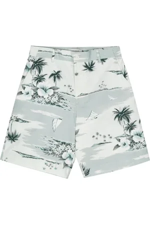 Maison Kitsuné Graphic-print deck shorts