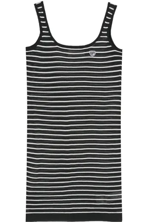 Chiara Ferragni Eyelike-patch striped mini dress