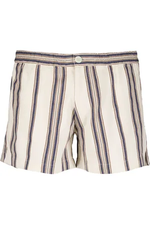 Marrakshi Life Striped elasticated-waist shorts
