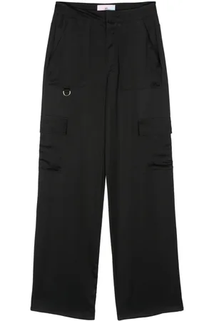 Chiara Ferragni Satin straight cargo pants