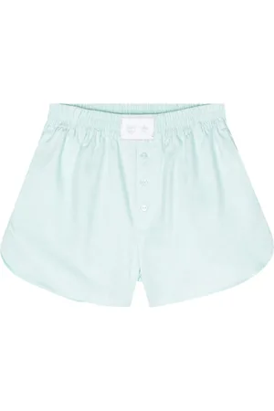 Chiara Ferragni Eyelike-motif metallic shorts