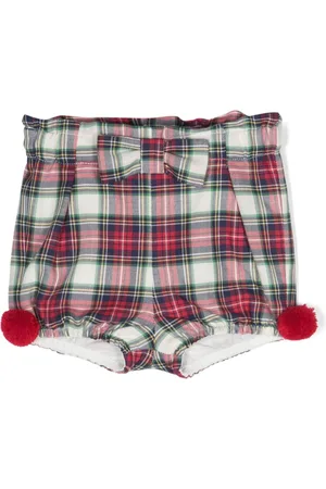 PATACHOU Winter tartan-print cotton bloomers