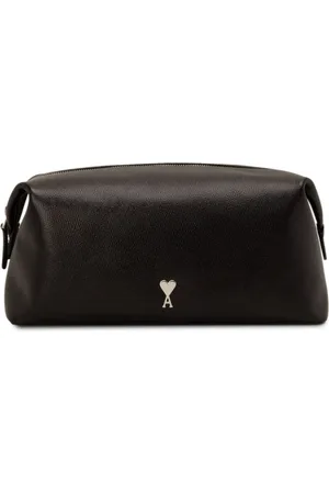 Ami Paris Paris leather wash bag