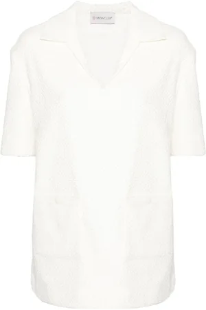 Moncler Logo-appliqu?? textured top