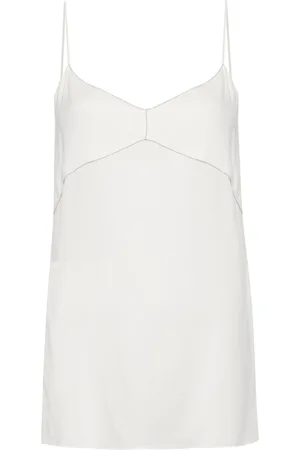Fabiana Filippi Bead-chain trim top