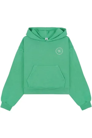 Sporty & Rich SRHWC-print cropped hoodie