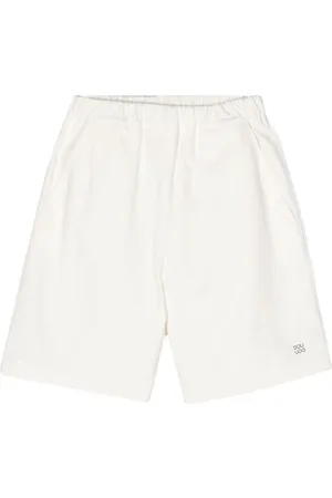 DOUUOD KIDS Logo-print cotton shorts