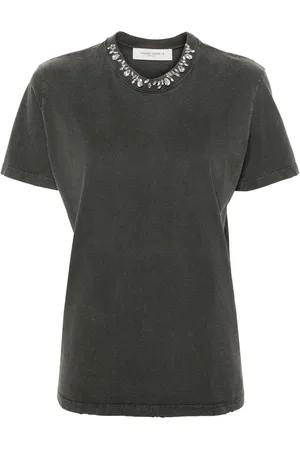 Golden Goose Crystal-embellished cotton T-shirt