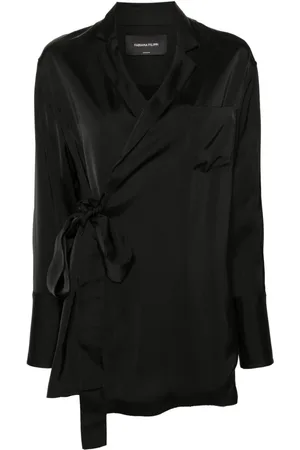 Fabiana Filippi Open-front satin blazer