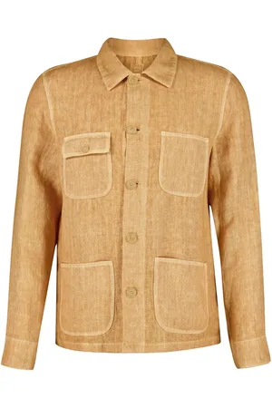 120% Lino Linen shirt jacket