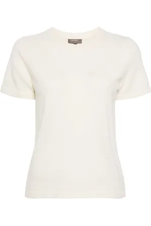 N.PEAL Crew-neck cashmere T-shirt