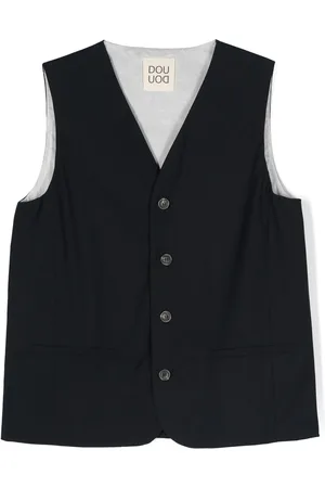 DOUUOD KIDS V-neck sleeveless waistcoat