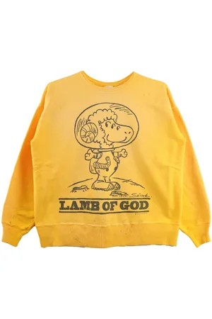 SAINT MXXXXXX Slogan-print cotton sweatshirt