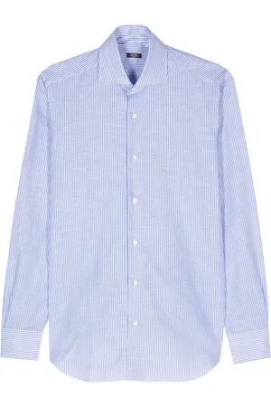 BARBA Striped linen cotton shirt
