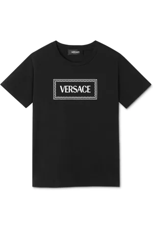 VERSACE 90s Logo cotton T-Shirt