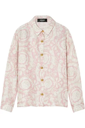 VERSACE Barocco-print silk shirt