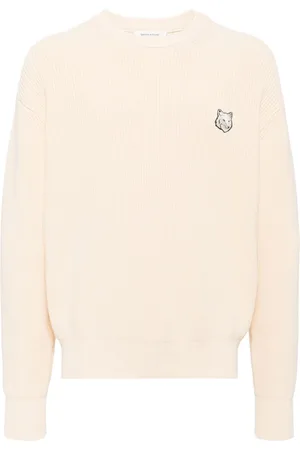 Maison Kitsuné Signature fox embroidery knitted jumper