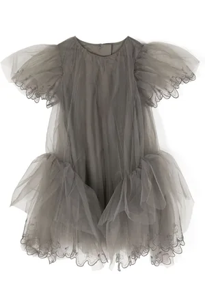 JNBY by JNBY Lace-trimmed tulle dress