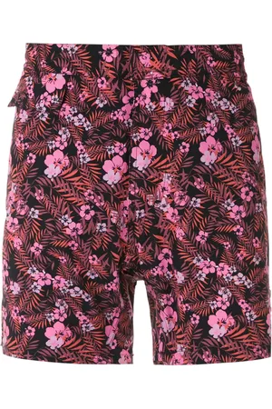 AMIR SLAMA Floral tactel swim shorts