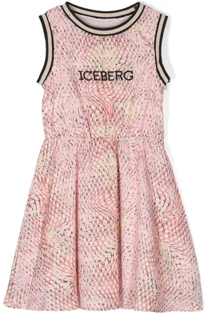 Iceberg Snakeskin-print cotton dress