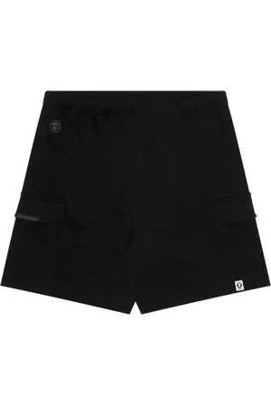 A Bathing Ape Logo-appliqu??d track shorts