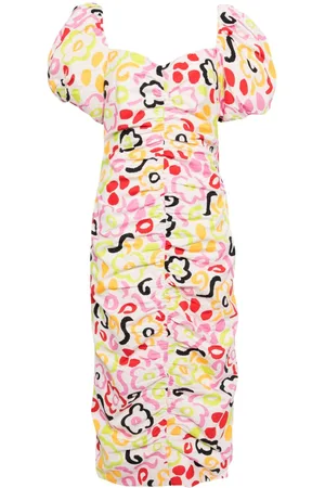 Rhode Tessa ruched cotton dress