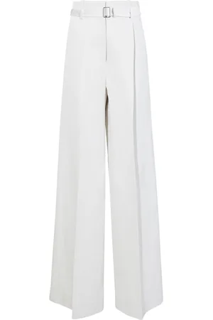 Proenza Schouler Dana high-waist cotton-linen trousers