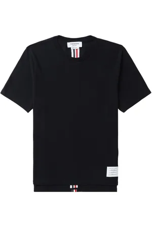 Thom Browne Stripe-detail cotton T-shirt