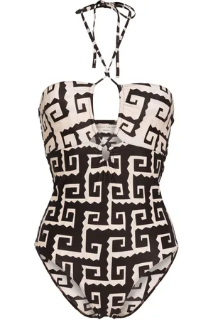 FAITHFULL THE BRAND Ola halterneck swimsuit