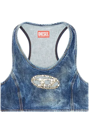 Diesel De-Top-Fsd crystal-embellished top