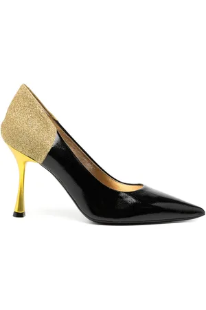 Madison.Maison Alena /Gold High Heel Pumps 65mm
