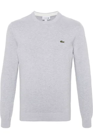 Lacoste M??lange-effect cotton jumper