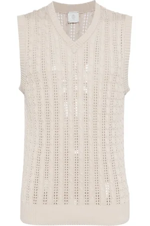 ELEVENTY Knitted cotton vest