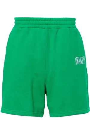 AWAKE NY Logo-patch track shorts