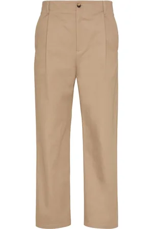 VALENTINO GARAVANI Pleat-detail cotton chino trousers