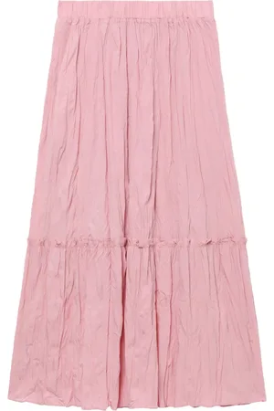 tout a coup A-line tiered midi skirt