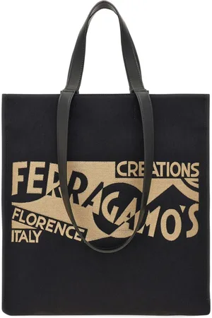 Salvatore Ferragamo Jacquard logo Tote Bag